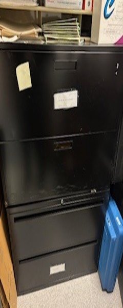 Black Filing Cabinet — photo 1