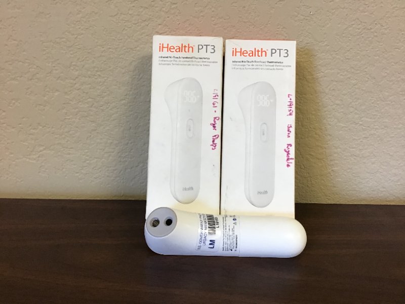 INFRARED NO TOUCH FOREHEAD THERMOMETERS-3 EA — photo 1