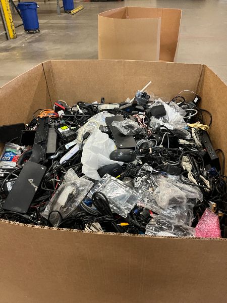 Assorted Cables , Wires, and Docking Stations Lot