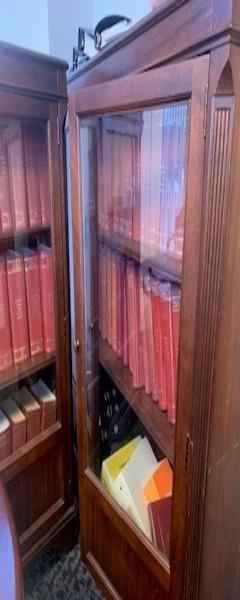 Wooden Double Glass Bookcase