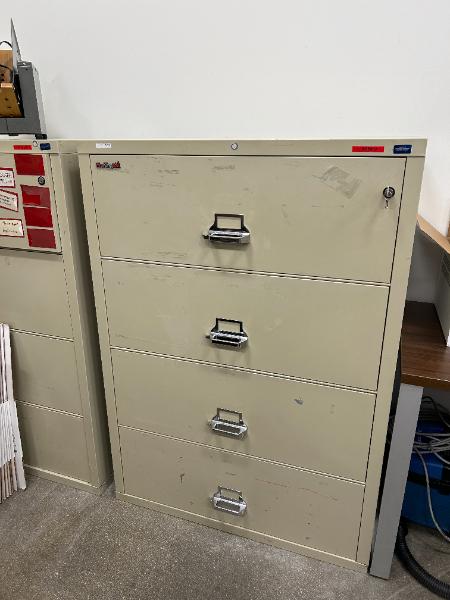 Fire King 4 Drawer File Cabinets