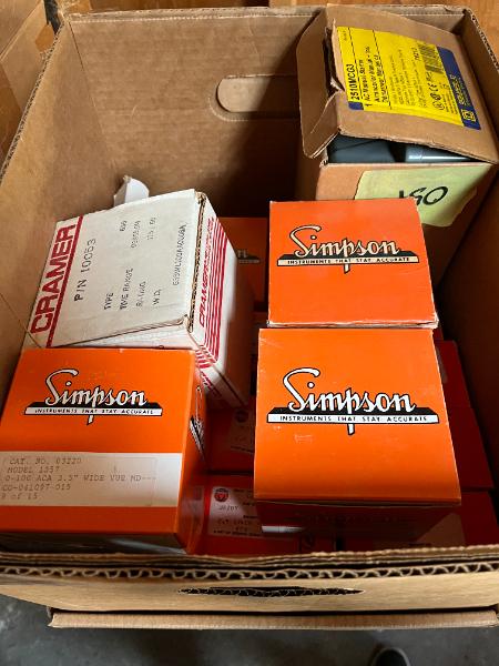 One Lot of Miscellaneous Tubes, Meters and Gauges