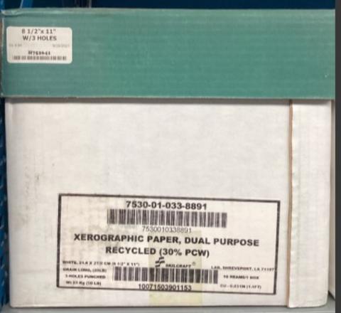 Xerox Paper 8 1/2"X11" (10 Boxes)