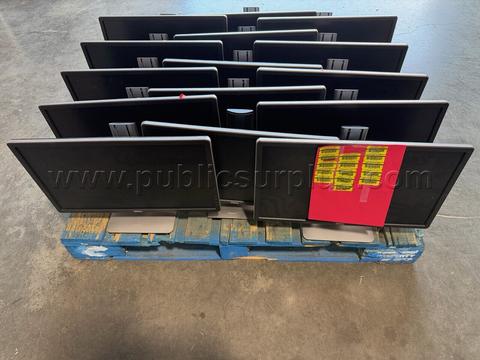 LOT OF 15 23" DELL MONITORS