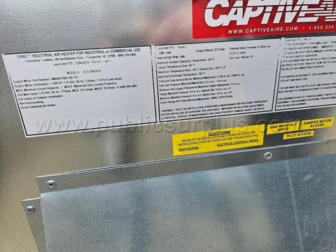 CaptiveAire Heated/cooled Hood vent