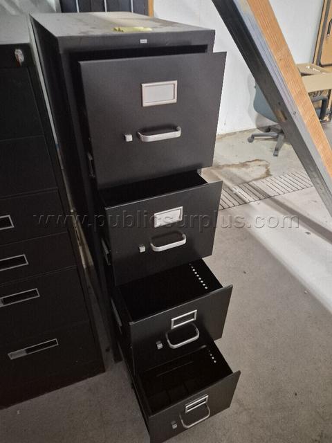 4-Drawer File Cabinet *Does not lock due to key missing*