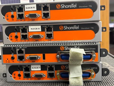 Lot of 4x ShoreTel voice switches (multiple models)