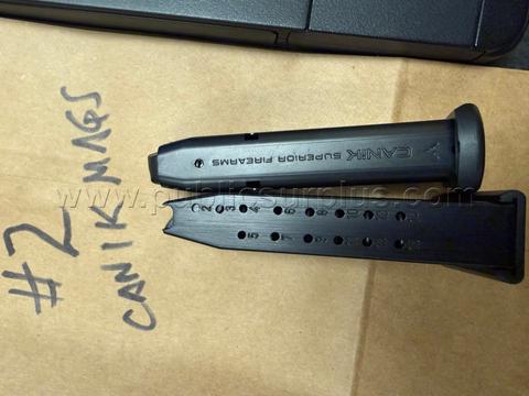X2 CANIK 9MM MAGAZINES  UNK. MODEL PISTOL