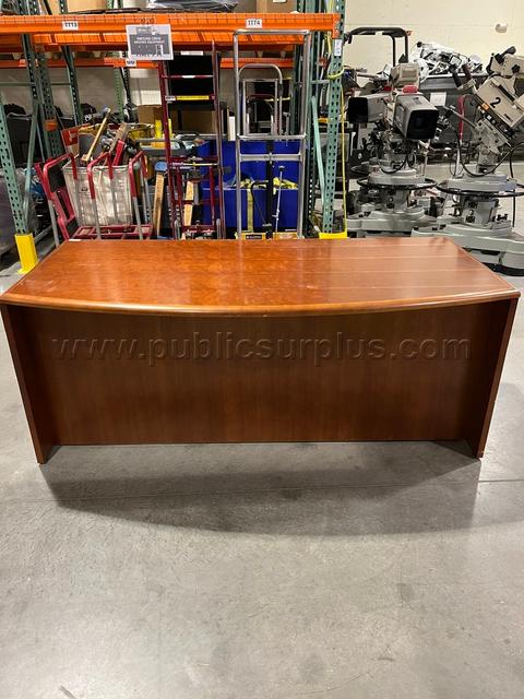 Dark Wood Desk W/ Drawers-DD1-DM