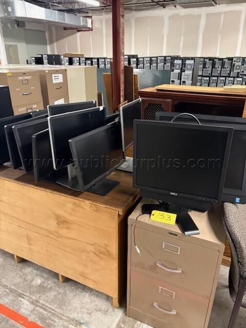 Stack of Dell Monitors