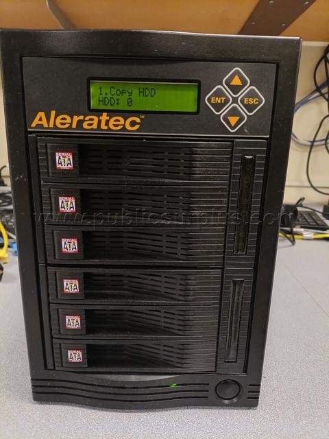 Aleratec 5-bay disk duplicator and HD eraser