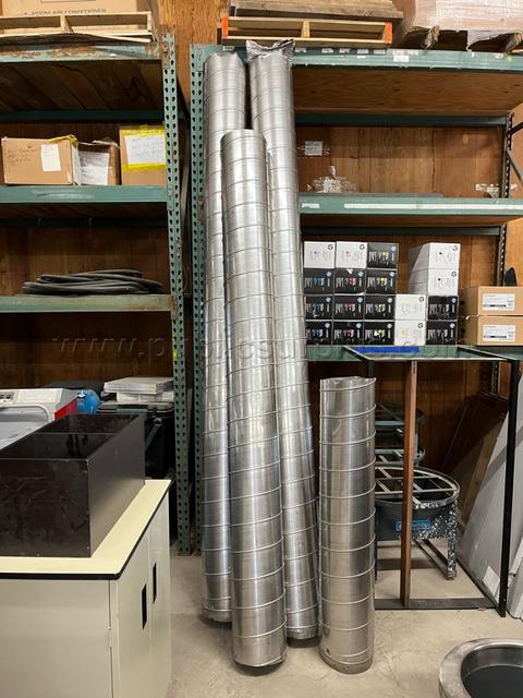 10" 304 Stainless Steel Spiral Vent Pipe, 30'