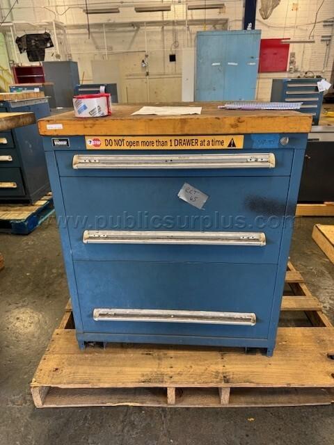 Cabinet, Tool, 3 dwrs, wood top