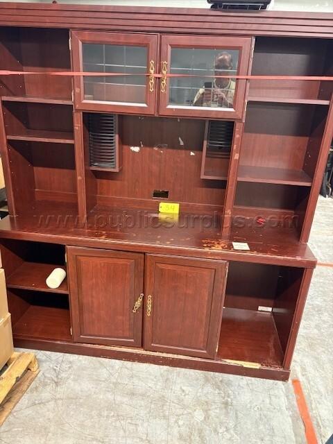 Large Wood Office Cabinet
