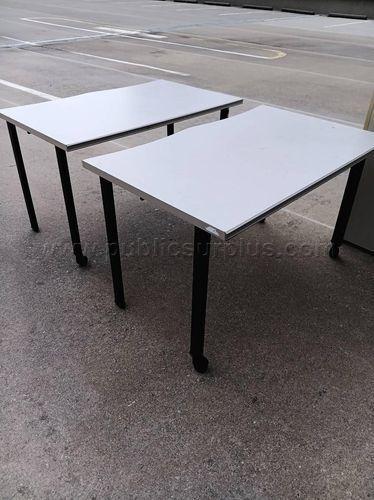 Flat Back 2 Wheel Tables (AJ)
