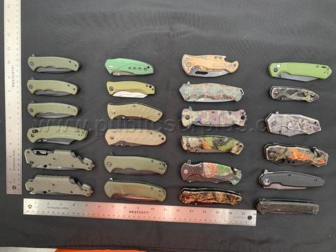 Assorted Camo-Style Knives - Shipping $14.99 /KK