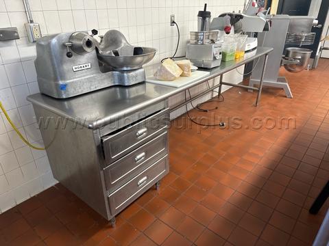 Prep Table and Drawers - Lot GG
