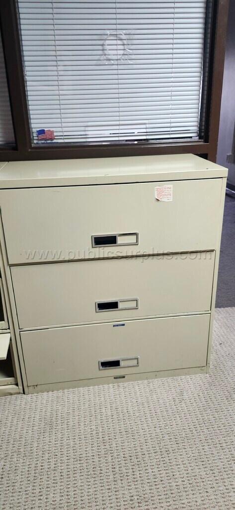 3 door lateral file cabinet