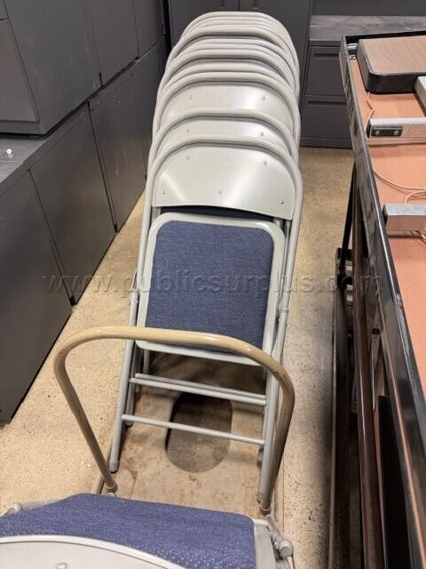 21 Padded Chairs, with Rack (sold as a set)