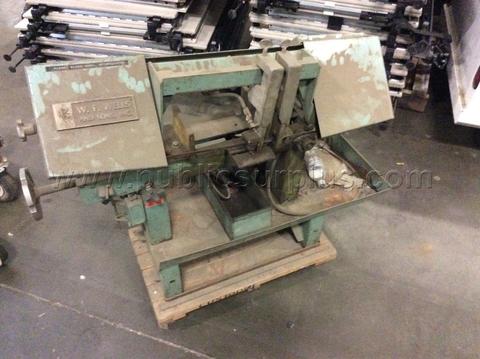 W F Wells & Sons Inc., Horizontal Band Saw, 1φ 120V, Serial # A-735076