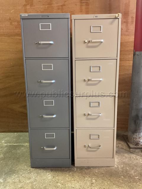 2-4 Drawer  File Cabinet Lot # 4651