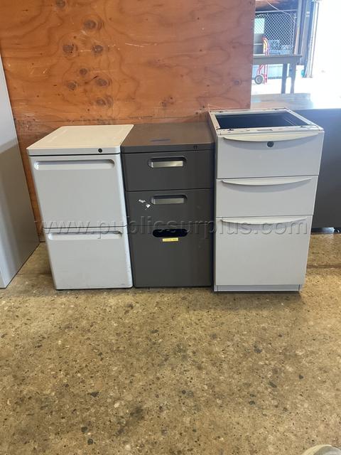 3-Small  File Cabinet Lot #4652