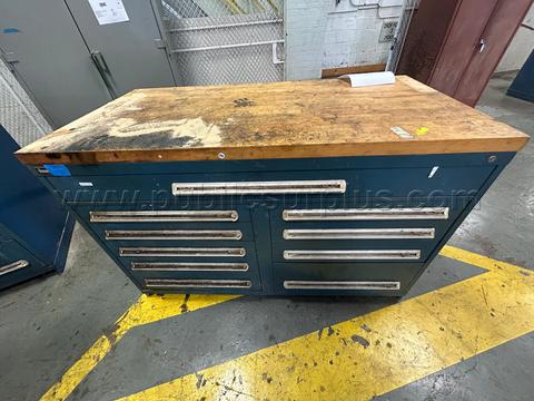 Cabinet, Vidmar, 10 drawer, Woodtop