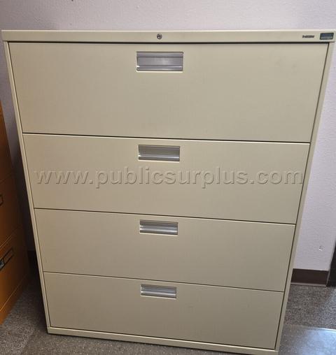 Hon 4-Drawer Later Locking File Cabinet