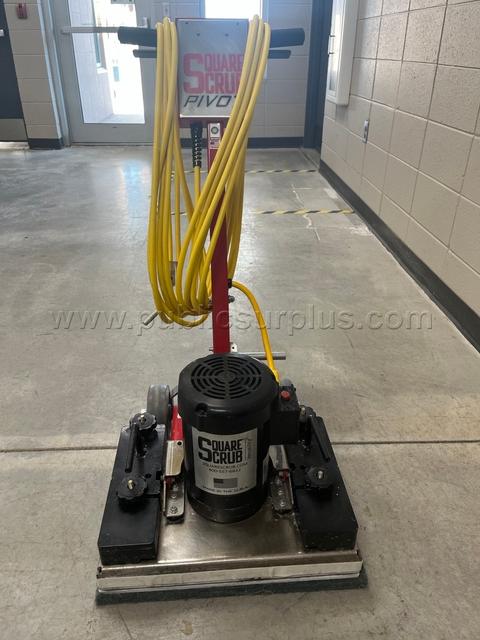 Used Square Scrub Pivot Floor Scrubber w/ extra pads- Excellent Condition