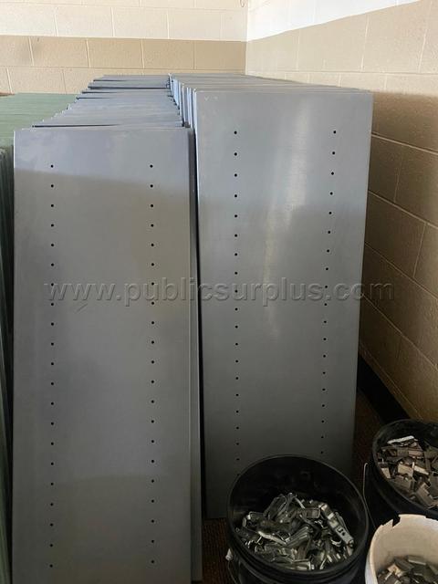 Metal Shelving System with Hardware (Gray & Green)