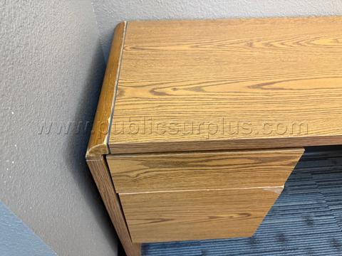 Desk credenza - light colored wood