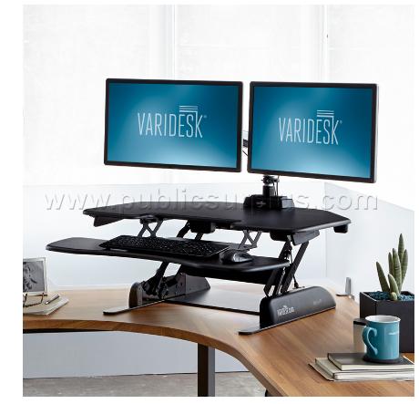 Height Adjustable Desktop - black