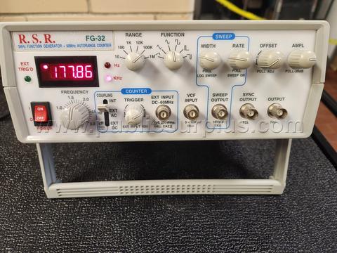 R.S.R. 3MHz Sweep Function Generator w/60 MHz Autorange Counter