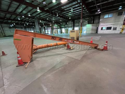 LOT 55 ABELL-HOWE jib crane NO HOIST INCLUDED