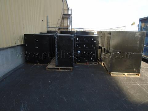 24 BLACK METAL LOCKERS