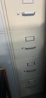 Vertical Filing Cabinets - 4-Drawer Steel (1 unit)