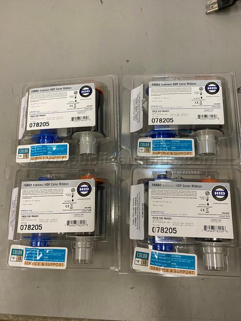 Lot of (4) FARGO Connect HDP Color Ribbon