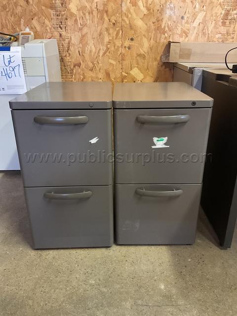 2-Small File Cabinets  Lot # 4716