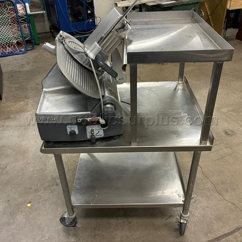 Hobart Deli Slicer & Stainless Steel Table