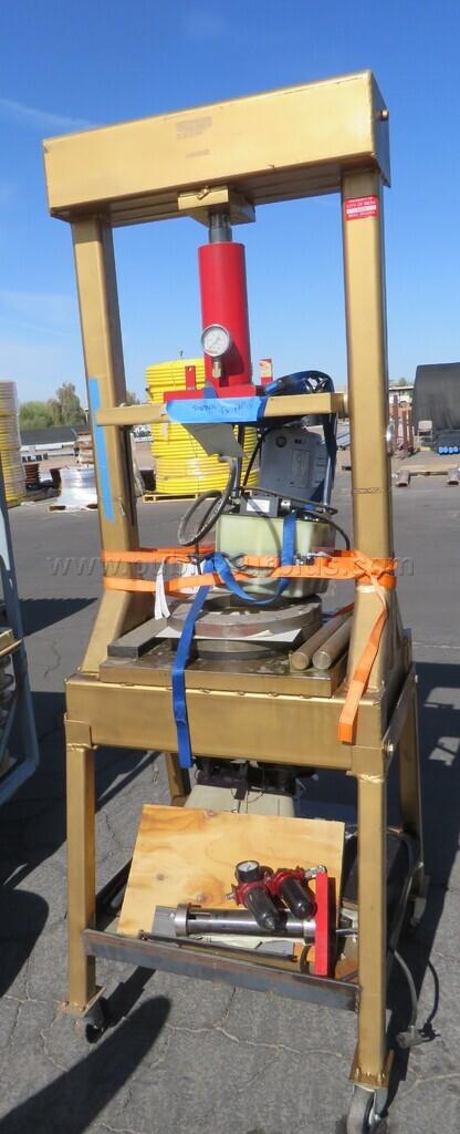 100-Ton Hydraulic Press with Pump, Dies and Accessories **Unknown Condition**